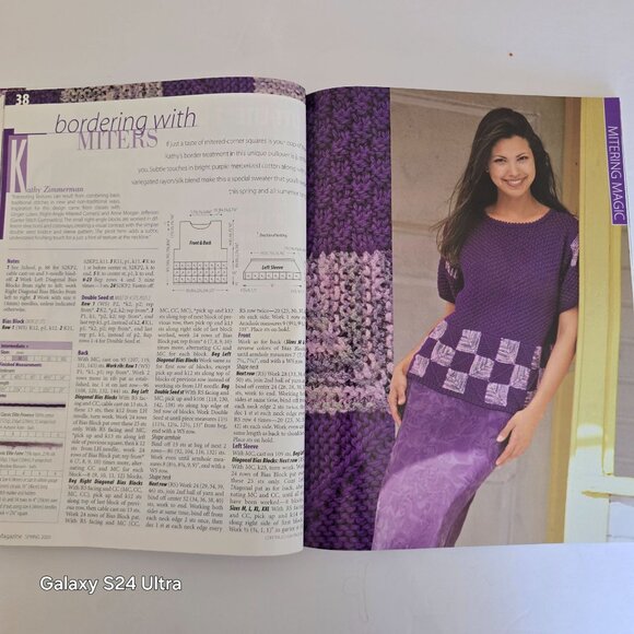 Knitters Magazine Spring 2000 Issue #58 Multi-Directional Knitting & Projects Fo - Picture 10 of 16